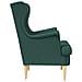 poltrona Verde Scuro Tessuto - Foto miniatura 3