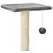 Albero Per Gatti Con Tiragraffi In Sisal 65 Cm Grigio - Foto miniatura 4