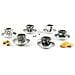 Tazzine Caffe' Set 6 Pezzi Con Piattino Emily In Ceramica - 62711 - Foto miniatura 2