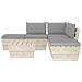 Set Divani Da Giardino Su Pallet 6 Pz Con Cuscini Legno Abete - Foto miniatura 2
