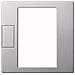 Meg5775-0460 Wandplatte / schalterabdeckung Aluminium (meg5775-0460)  - Foto miniatura 1