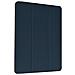 Cover Ipad Pro 12.9 2021 In Pelle Con Supporto Pencil Blu - Foto miniatura 1