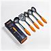 Set Di 5 Utensili Da Cucina In Nylon - Mestolo Per Zuppa, mestolo A Fessura, cucchiaio Per Spaghetti, cucchiaio Da Servizio, cucchiaio Da Servizio A Fessura - Sicuro Per Pentole Antiaderenti - Foto miniatura 3