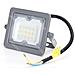 Faro Led Ultrasottile Grigio 30w 2700 Lumen 6500k Luce Fredda - Ip65 In Alluminio - Misura L167*w122*h24mm - Foto miniatura 1