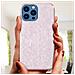 Cover Iphone 13 Pro Max Silicone Semi-rigido Con Paillette Amovibili Rosa - Foto miniatura 2