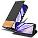 Custodia Compatibile Con Samsung Galaxy J6 2018 In Nero Marrone - Coperchio Protettiva Con Chiusura Magnetica, Funzione Stand E Tasca Per Le Carte - Foto miniatura 1