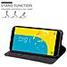 Custodia Compatibile Con Samsung Galaxy J6 2018 In Nero Marrone - Coperchio Protettiva Con Chiusura Magnetica, Funzione Stand E Tasca Per Le Carte - Foto miniatura 3