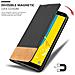 Custodia Compatibile Con Samsung Galaxy J6 2018 In Nero Marrone - Coperchio Protettiva Con Chiusura Magnetica, Funzione Stand E Tasca Per Le Carte - Foto miniatura 7