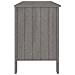 Scrivania Grigio Chiaro 113x50x75 Cm In Legno Massello Di Pino - Foto miniatura 2