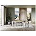 Tavolo Allungabile 90x180/440 Cm Spimbo Mix Piano Bianco Frassino - Gambe Noce - Quercia Natura /bianco Frassino - Foto miniatura 5