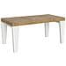 Tavolo Allungabile 90x180/440 Cm Spimbo Mix Piano Bianco Frassino - Gambe Noce - Quercia Natura /bianco Frassino - Foto miniatura 6
