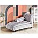 Chaise Longue Versione Destra Lormont Velluto Grigio Chiaro - Foto miniatura 1