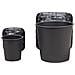 Set Di 2 Vasi Per Piante Brodiea Rattan Sintetico 26/45 Cm Nero - Foto miniatura 3