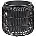 Set Di 2 Vasi Per Piante Brodiea Rattan Sintetico 26/45 Cm Nero - Foto miniatura 4