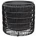 Set Di 2 Vasi Per Piante Brodiea Rattan Sintetico 26/45 Cm Nero - Foto miniatura 6