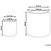 Set Di 2 Vasi Per Piante Brodiea Rattan Sintetico 26/45 Cm Nero - Foto miniatura 7
