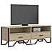 Mobile Tv Rovere Sonoma 122x34x41 Cm In Legno Multistrato - Foto miniatura 9