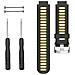 Cinturino In Silicone Per Garmin Forerunner235/220/230/620/630/735 Con Strumenti Black+yellow - Foto miniatura 3