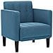 Divano Sedia con Braccioli Blu 53 cm in Velluto - Foto miniatura 1