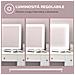 Specchio per Trucco con LED Regolabili, Ingranditore 10x, Presa USB e Comandi Touch, 80x62x14cm - Foto miniatura 4