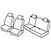Set Coprisedili Superior - Nero/blu - Compatibile Per Fiat Grande Punto 5p (09/05>04/12) - Fiat Punto 5p (01/12>04/19) - Fiat Punto Evo 5p (10/09>04/12) - Foto miniatura 1