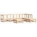 Set Salotto Da Giardino 7 Pz In Legno Massello Di Pino - Foto miniatura 2