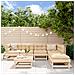 Set Salotto Da Giardino 7 Pz In Legno Massello Di Pino - Foto miniatura 1