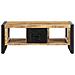 Tavolino Da Salotto 90x50x36 Cm Legno Massello Di Mango Grezzo - Foto miniatura 7