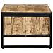 Tavolino Da Salotto 90x50x36 Cm Legno Massello Di Mango Grezzo - Foto miniatura 10