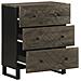 Credenze 2 Pz Nere 60x33x75 Cm In Legno Massello Di Mango - Foto miniatura 3