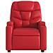 Poltrona Reclinabile Elettrica Rossa in Similpelle - Foto miniatura 9