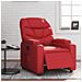 Poltrona Reclinabile Elettrica Rossa in Similpelle - Foto miniatura 2