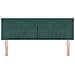 Testiera  Design a Blocchi di Diamante Verde Scuro 140 cm in Velluto - Foto miniatura 4