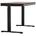 Scrivania con regolazione elettrica dell'altezza 140x70 ET119W-C nero /noce - Foto miniatura 12