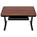 Scrivania con regolazione elettrica dell'altezza 140x70 ET119W-C nero /noce - Foto miniatura 10