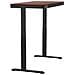 Scrivania con regolazione elettrica dell'altezza 140x70 ET119W-C nero /noce - Foto miniatura 9