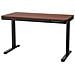 Scrivania con regolazione elettrica dell'altezza 140x70 ET119W-C nero /noce - Foto miniatura 1