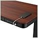Scrivania con regolazione elettrica dell'altezza 140x70 ET119W-C nero /noce - Foto miniatura 3
