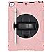 Custodia Per Ipad 9/8/7 10.2” Blindata Con Supporto Girevole Rosa - Foto miniatura 1