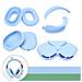 Set Di Custodie Protettive In Silicone 5-in-1 Per Airpods Max: Archetto, Fascia, Cuscinetti, Scocca E Borsa - Compatibile Con Apple Airpods Max Lightblue - Foto miniatura 1
