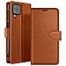 Custodia A Portafoglio Per Galaxy A12 / M12 Con Supporto E Linguetta Magnetica, Marrone - Foto miniatura 1