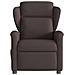 Poltrona Reclinabile Marrone Scuro in Tessuto - Foto miniatura 3