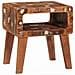 Tavoli da Fine Multicolore legno massello di riciclo - Foto miniatura 3