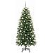 Albero di Natale artificiale con 150 LED Verde 150 cm PE e PVC - Foto miniatura 2