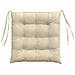 Cuscini per Seduta 2 pcs Crema 40 x 40 x 6 cm Tessuto - Foto miniatura 7