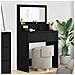 Tavoli da Trucco per Camera da Letto Nero 80 x 39,6 x 135 cm - Foto miniatura 2