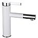 Rubinetto per lavabo da bagno, Blackswan, tipo M76, modello bianco /cromo, misura 19,5 cm - Foto miniatura 1