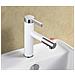 Rubinetto per lavabo da bagno, Blackswan, tipo M76, modello bianco /cromo, misura 19,5 cm - Foto miniatura 3