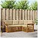 Set divani 4 pcs Naturale e Beige Legno di Acacia Massello - Foto miniatura 2