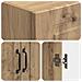 Set di armadi 2 pcs Rovere Artigianale 33 x 34,5 x 87 cm - Foto miniatura 7